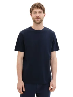 T-Shirt mit Piqué Struktur