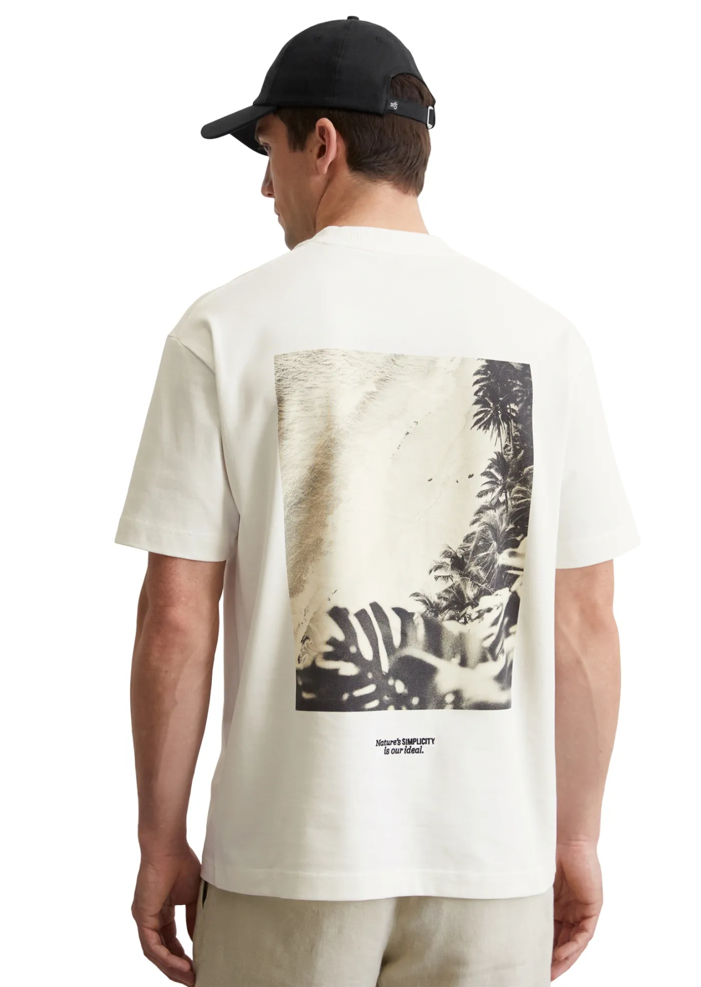 T-Shirt mit Rücken-Print