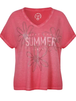 T-Shirt mit V-Ausschnitt