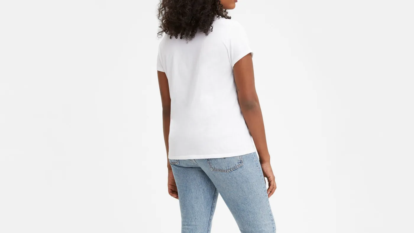 T-Shirt Print weiß