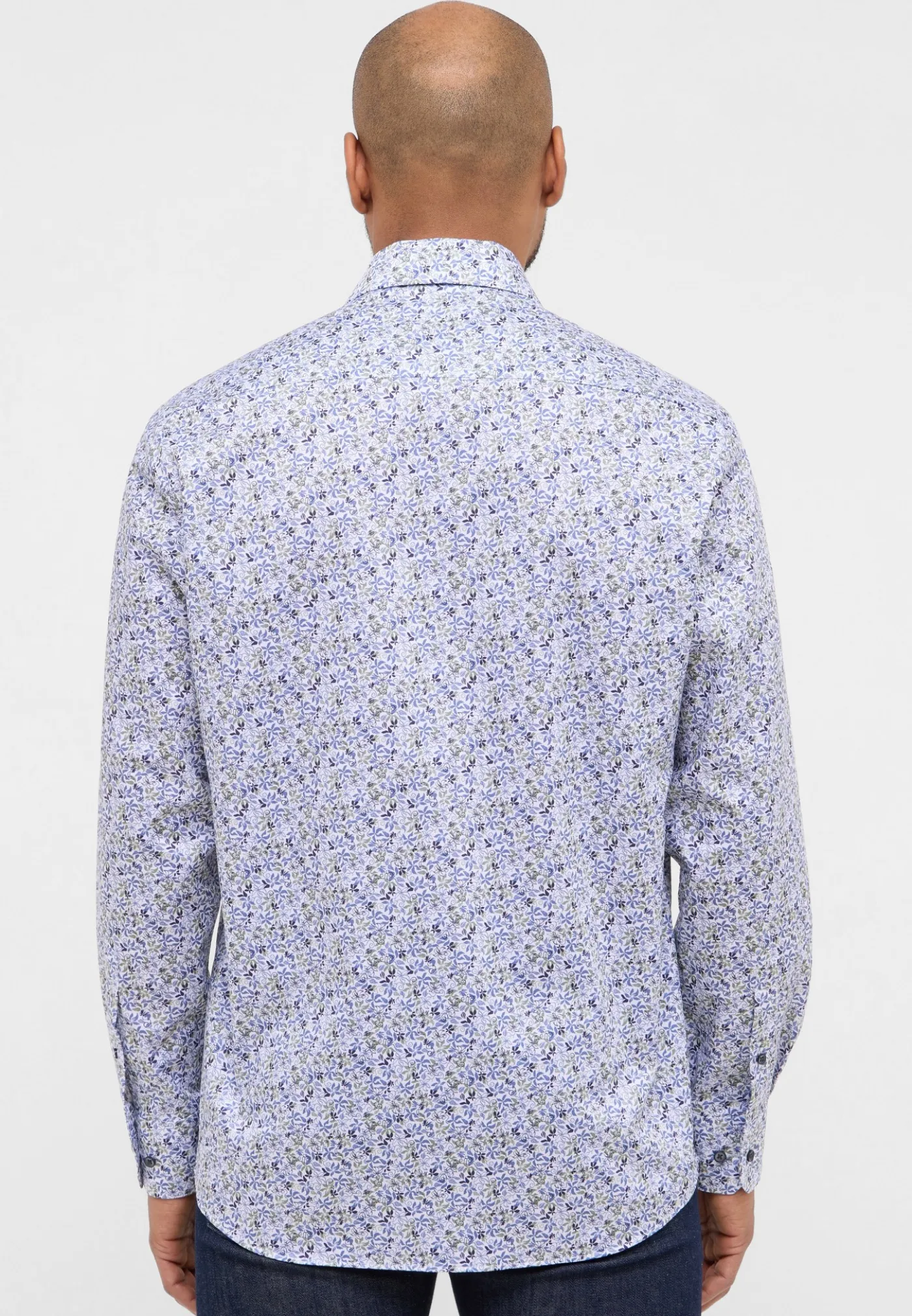 Twillhemd mit floralem Print