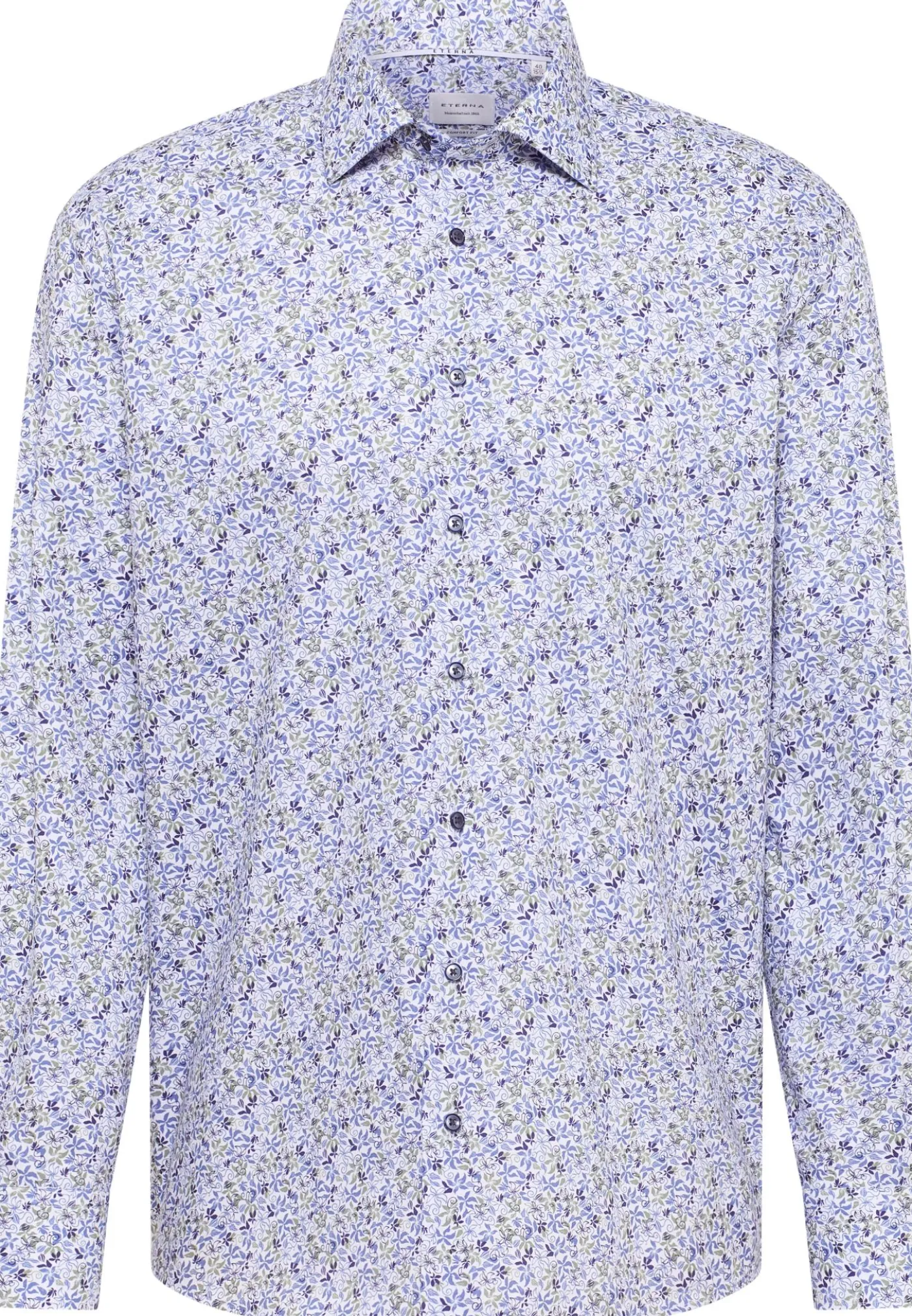 Twillhemd mit floralem Print