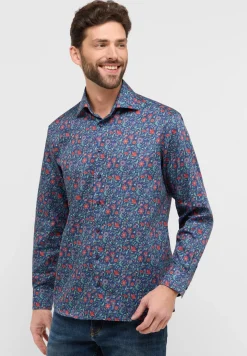 Twillhemd mit floralem Print
