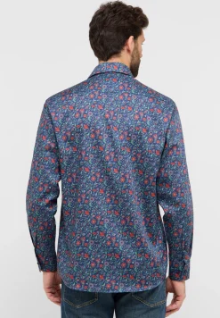 Twillhemd mit floralem Print