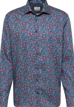 Twillhemd mit floralem Print
