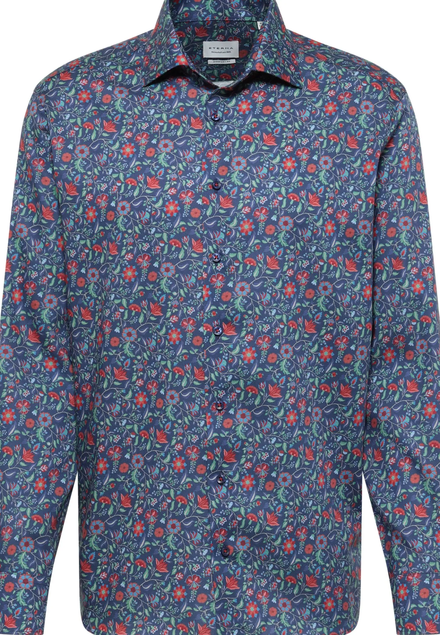 Twillhemd mit floralem Print