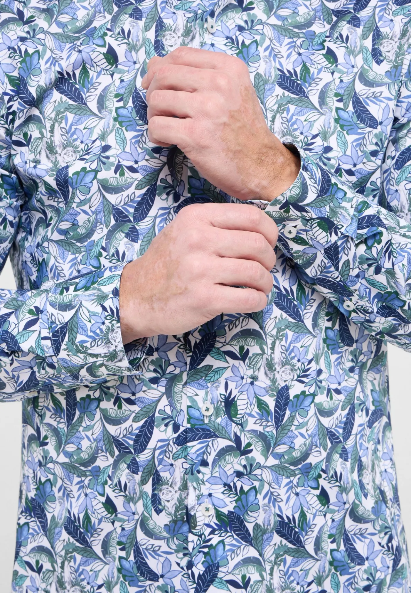 Twillhemd mit Print