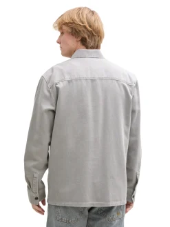 Twill Overshirt aus Baumwolle