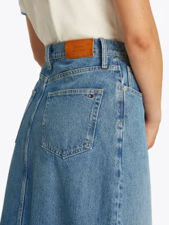 Uma Midi Jeansrock