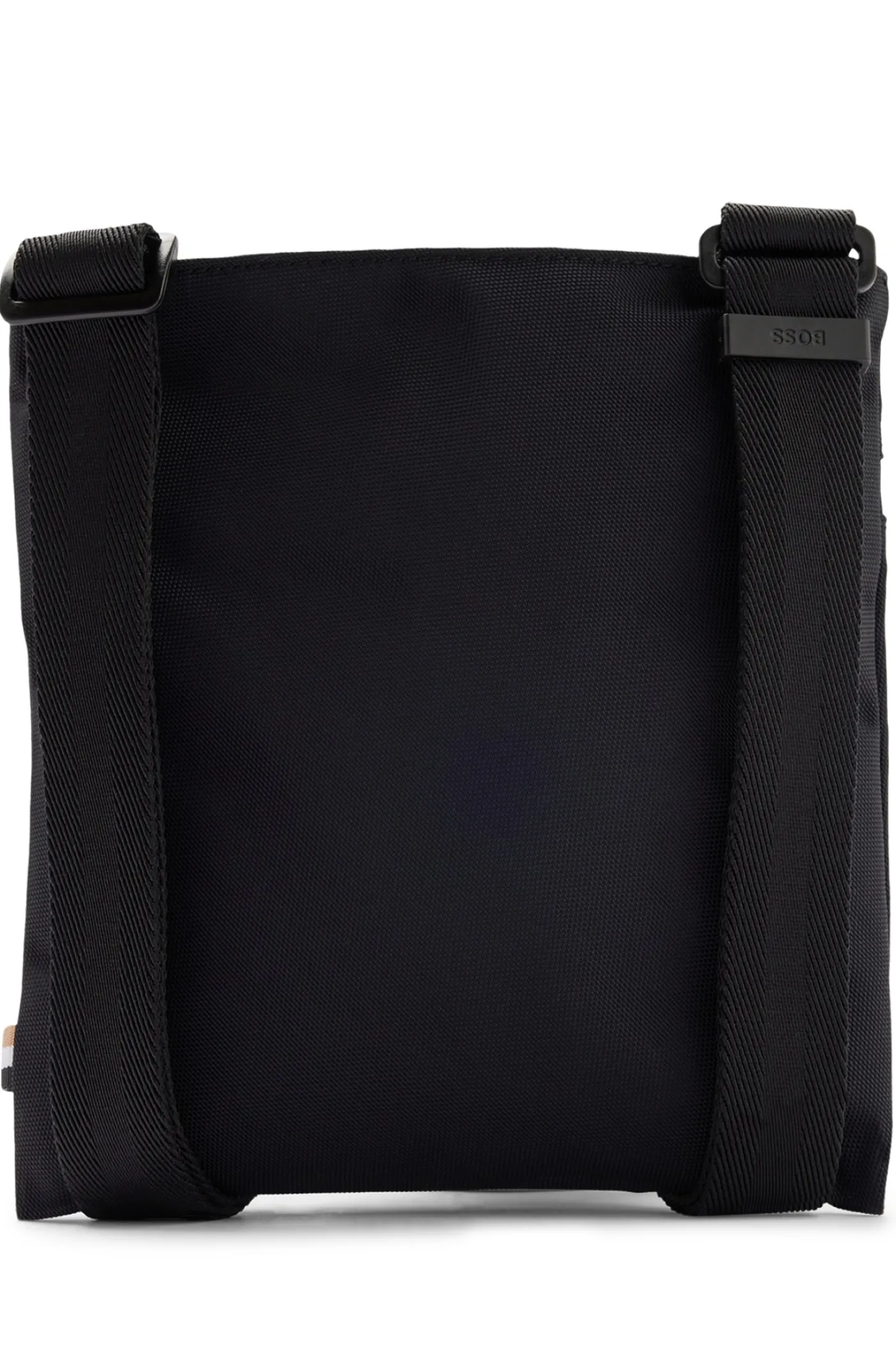Umhängetasche aus recyceltem Nylon mit Logo-Print