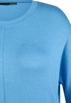 Unifarbenes Shirt mit 3/4-Arm