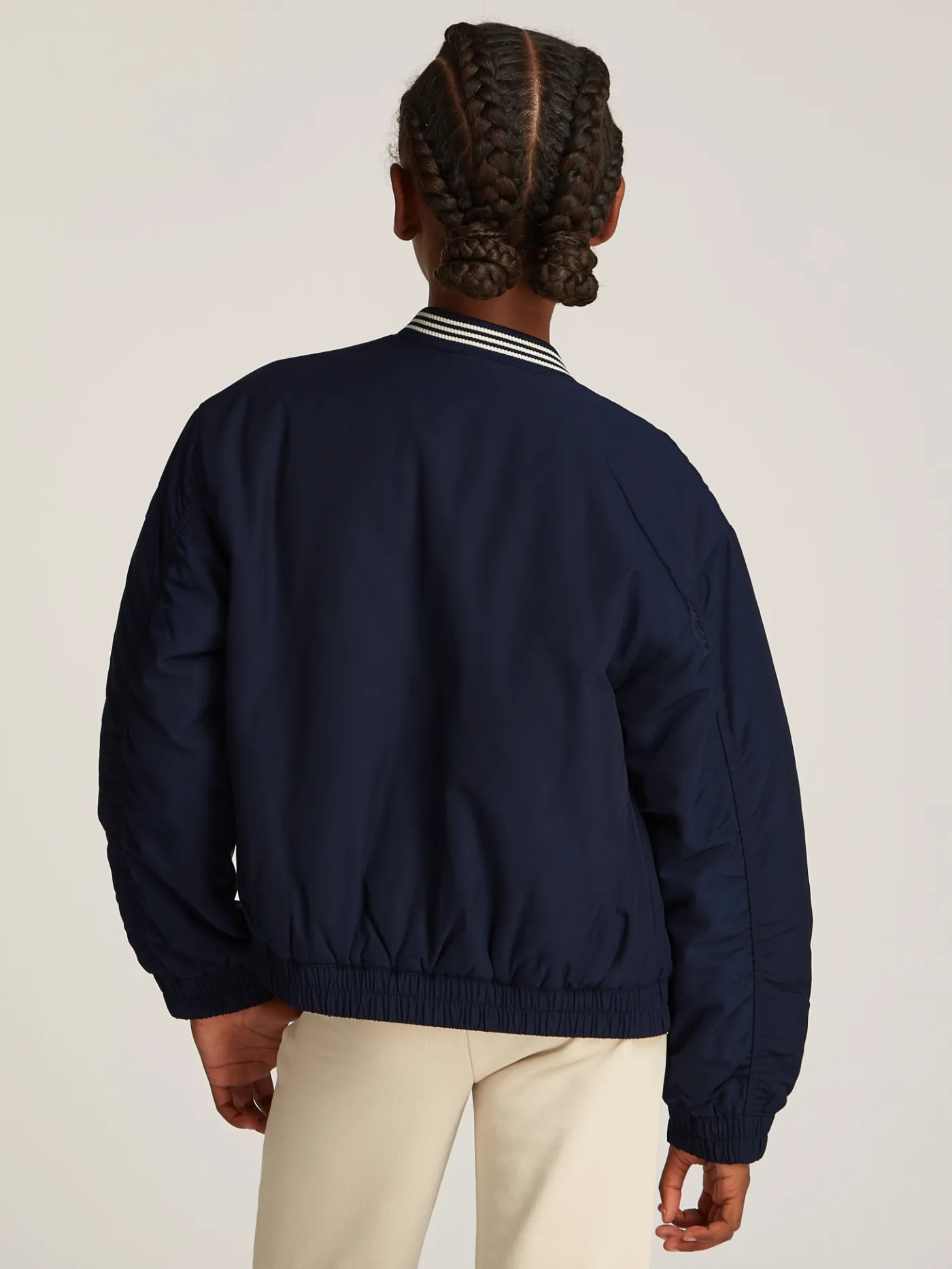 Varsity-Bomberjacke aus Satin