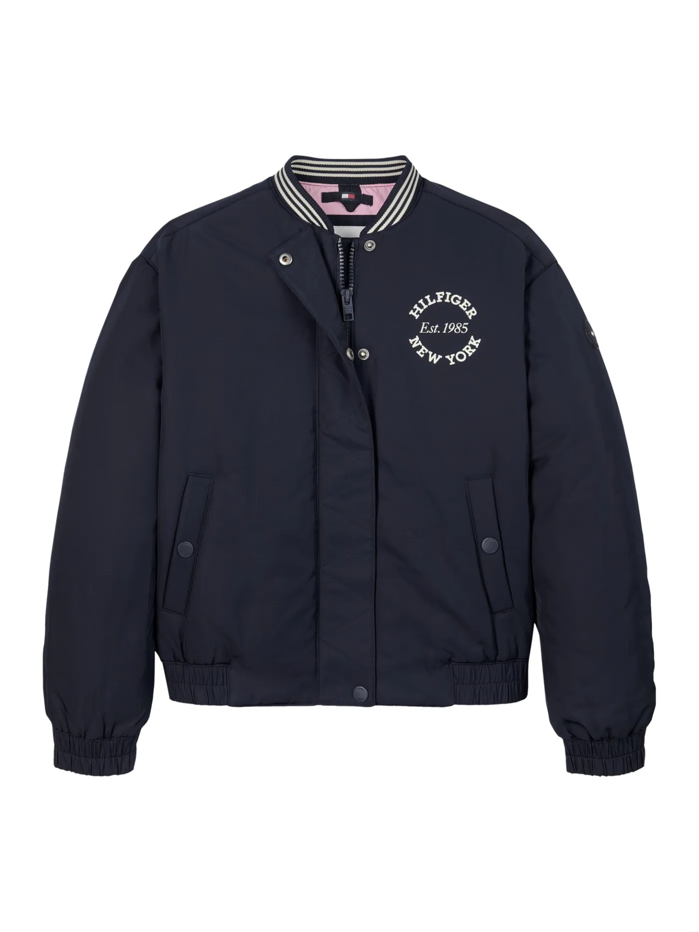 Varsity-Bomberjacke aus Satin