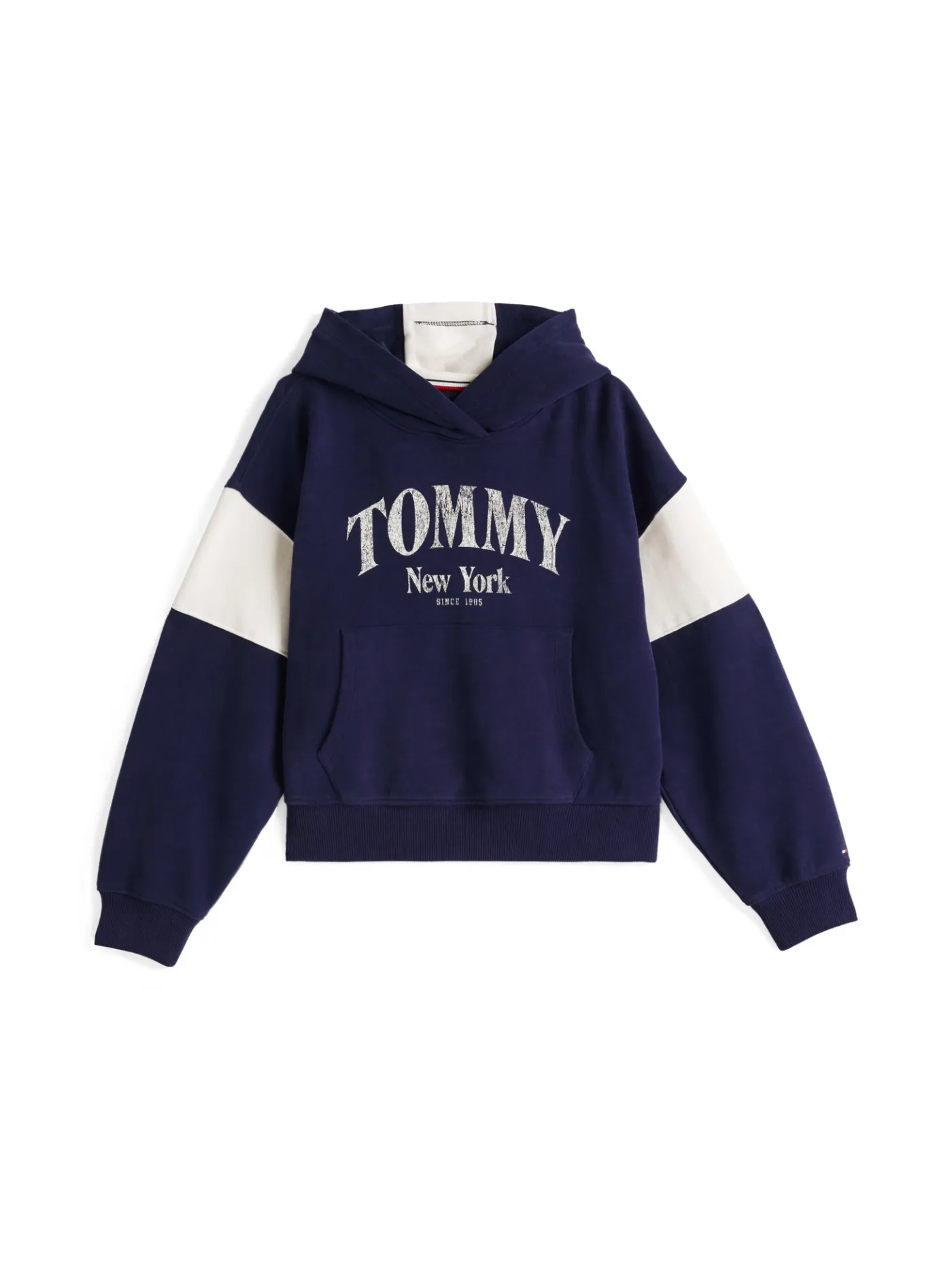 Varsity-Hoodie mit Color Block-Design