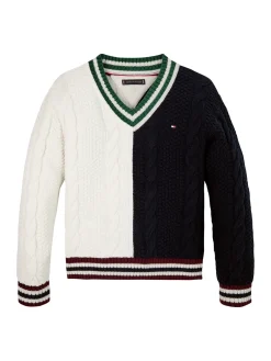 V-Ausschnitt Pullover