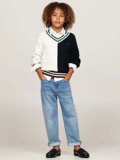 V-Ausschnitt Pullover