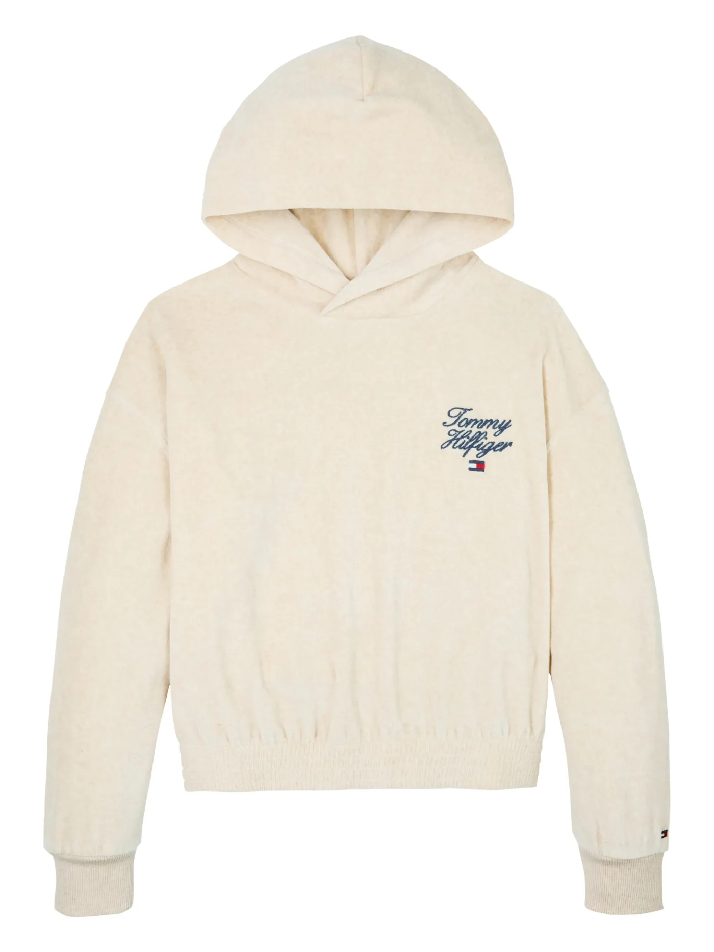 Velours Hoodie mit Logo