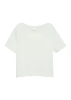 Verkürztes Rippshirt im Slim Fit