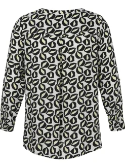 Viskose Schlupfbluse mit Allover-Print