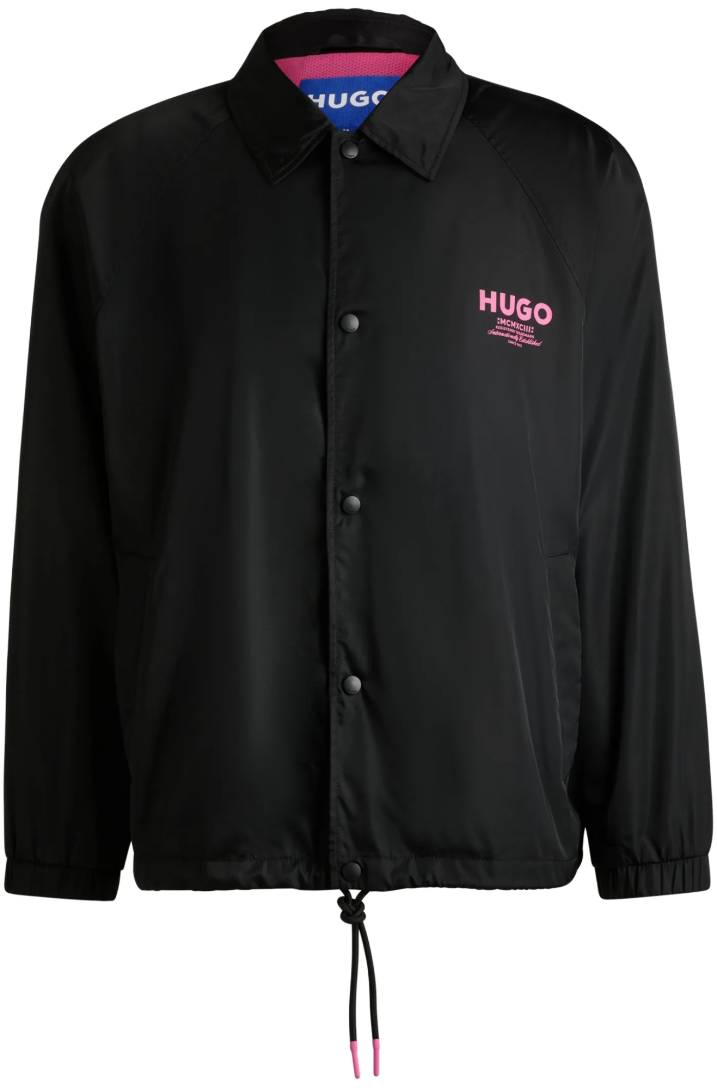 Wasserabweisende Regular-Fit Trainingsjacke mit Logo-Prints