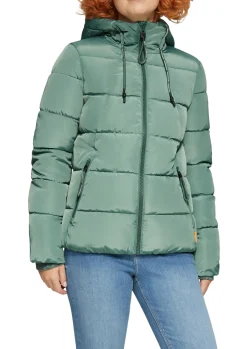 Wattierte Steppjacke mit Kapuze