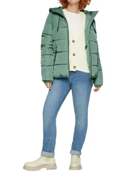 Wattierte Steppjacke mit Kapuze