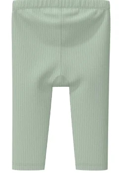 Weiche Leggings aus Rippware mit Schleifen-Detail