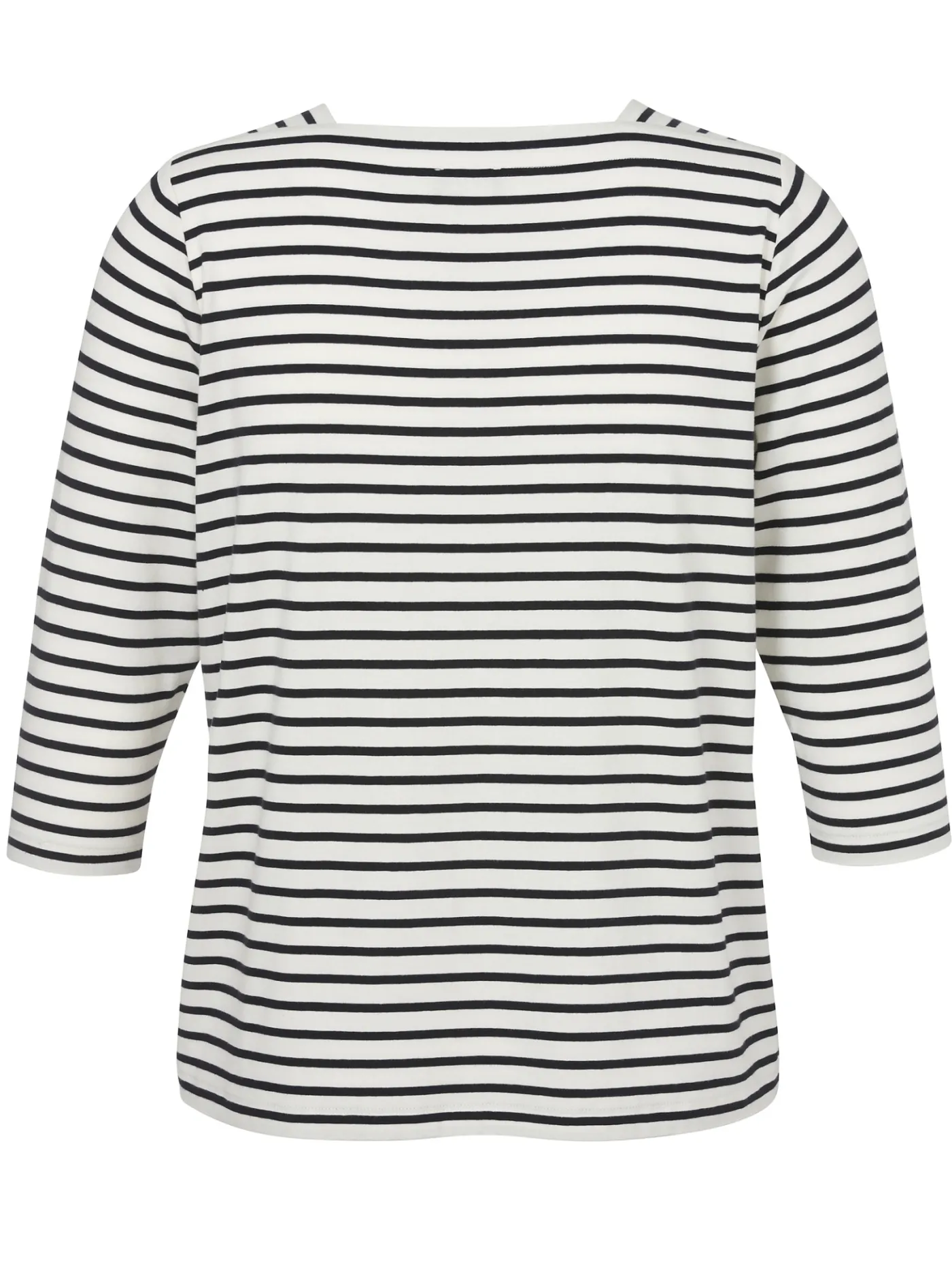 Weiches Ringel T-Shirt mit Karree-Ausschnitt