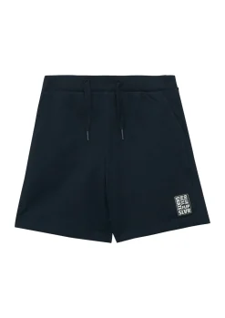 Weite Jersey-Bermuda mit verstellbarem Bund