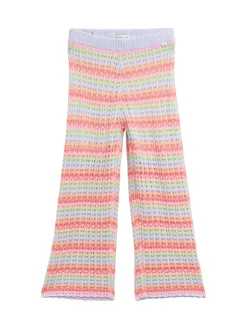 Wide Leg Hose mit Lochmuster