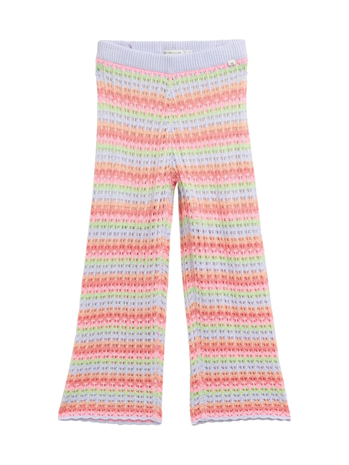Wide Leg Hose mit Lochmuster