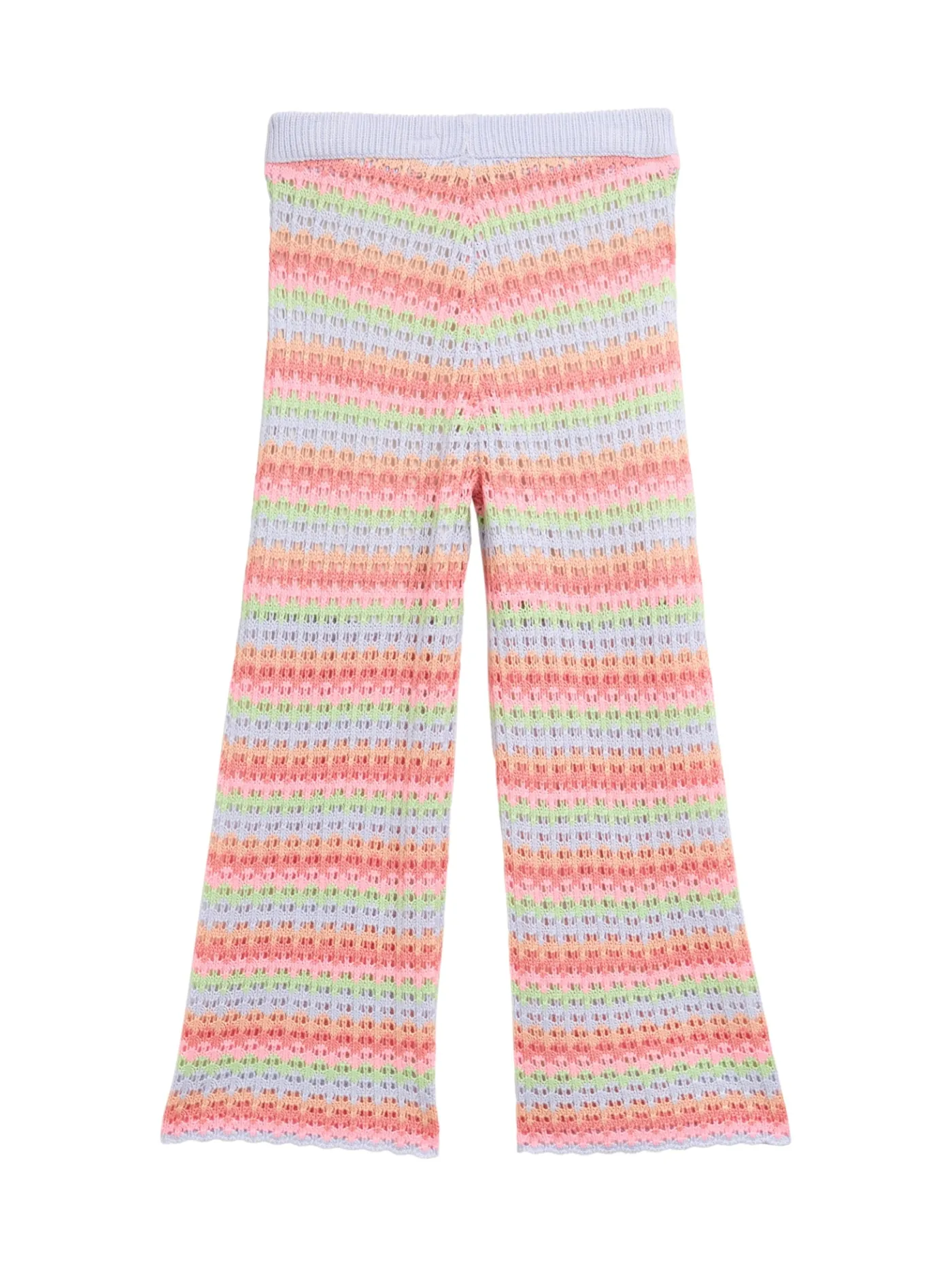 Wide Leg Hose mit Lochmuster