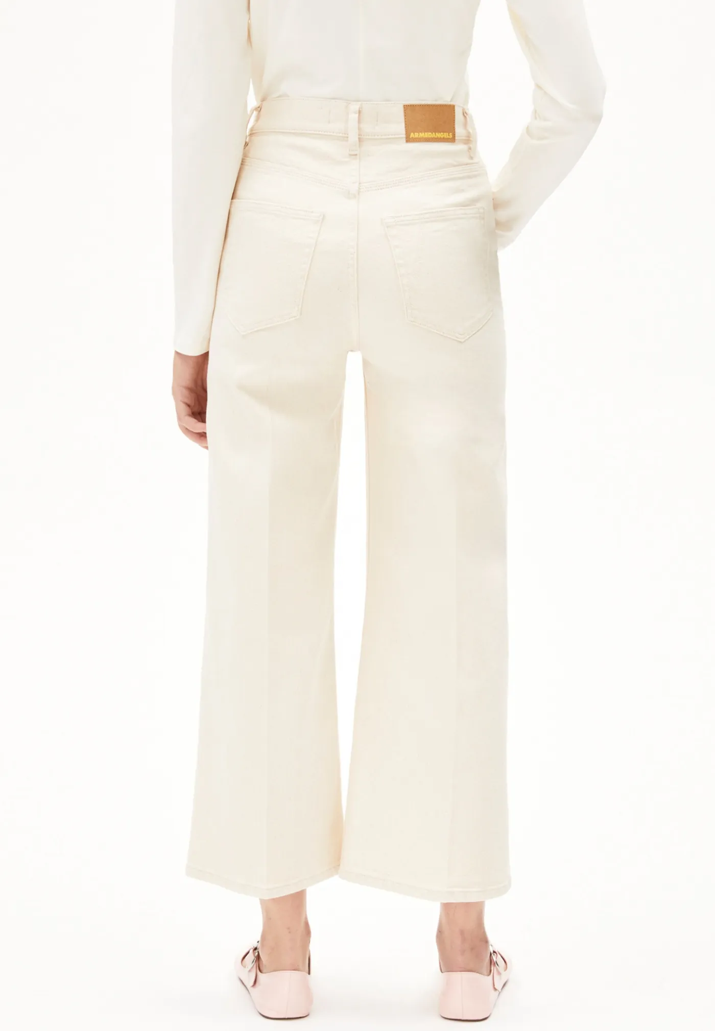 Wide Jeans recycelte Baumwolle Comfort-Stretch MURLIAA CROPPED