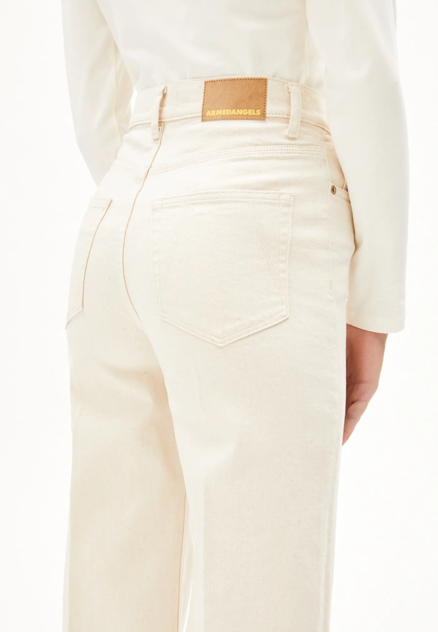 Wide Jeans recycelte Baumwolle Comfort-Stretch MURLIAA CROPPED