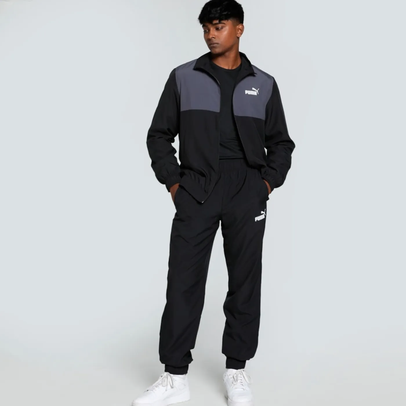 WOVEN COLORBLOCK SUIT cl