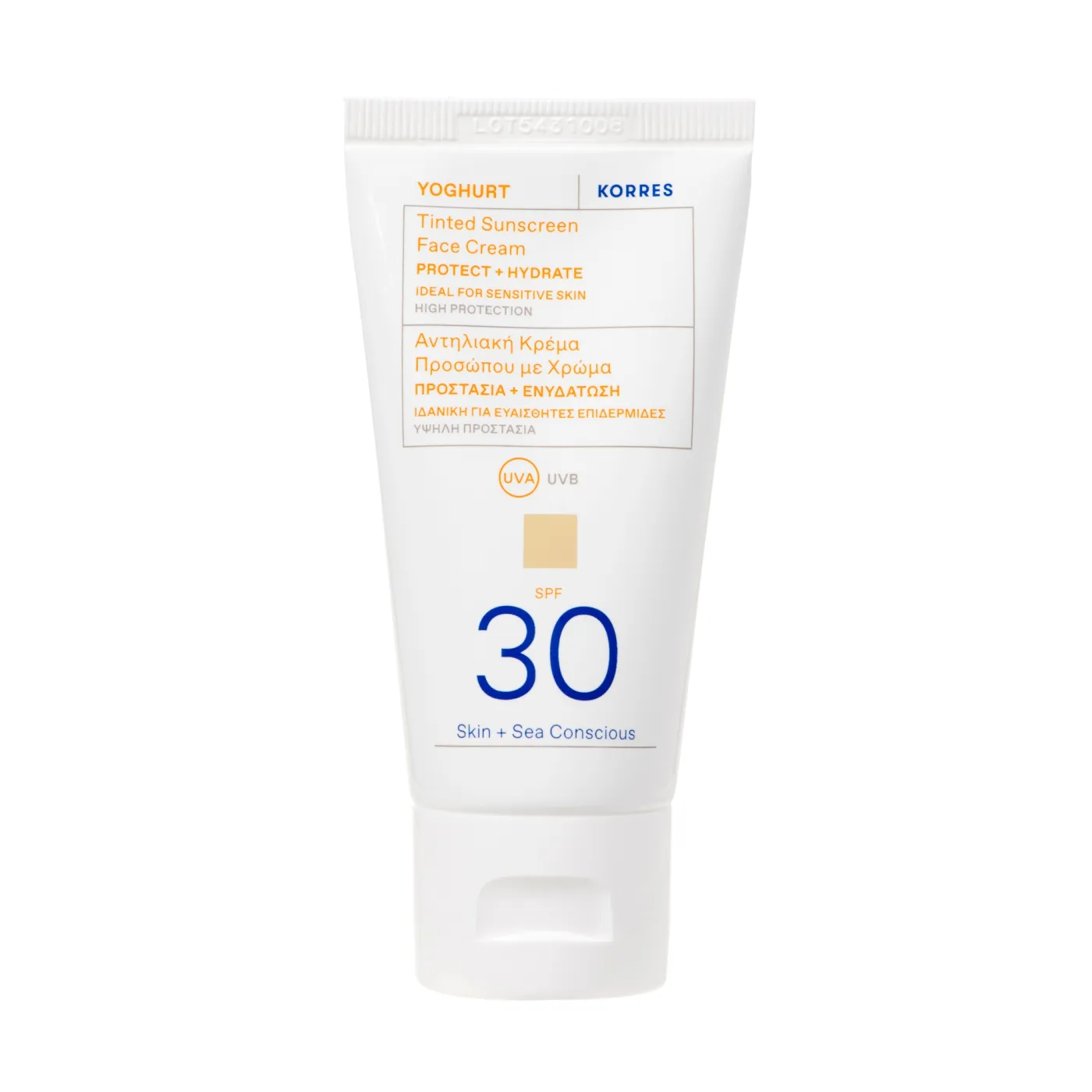 Yoghurt Getöntes Sonnencreme-Gel für das Gesicht SPF30