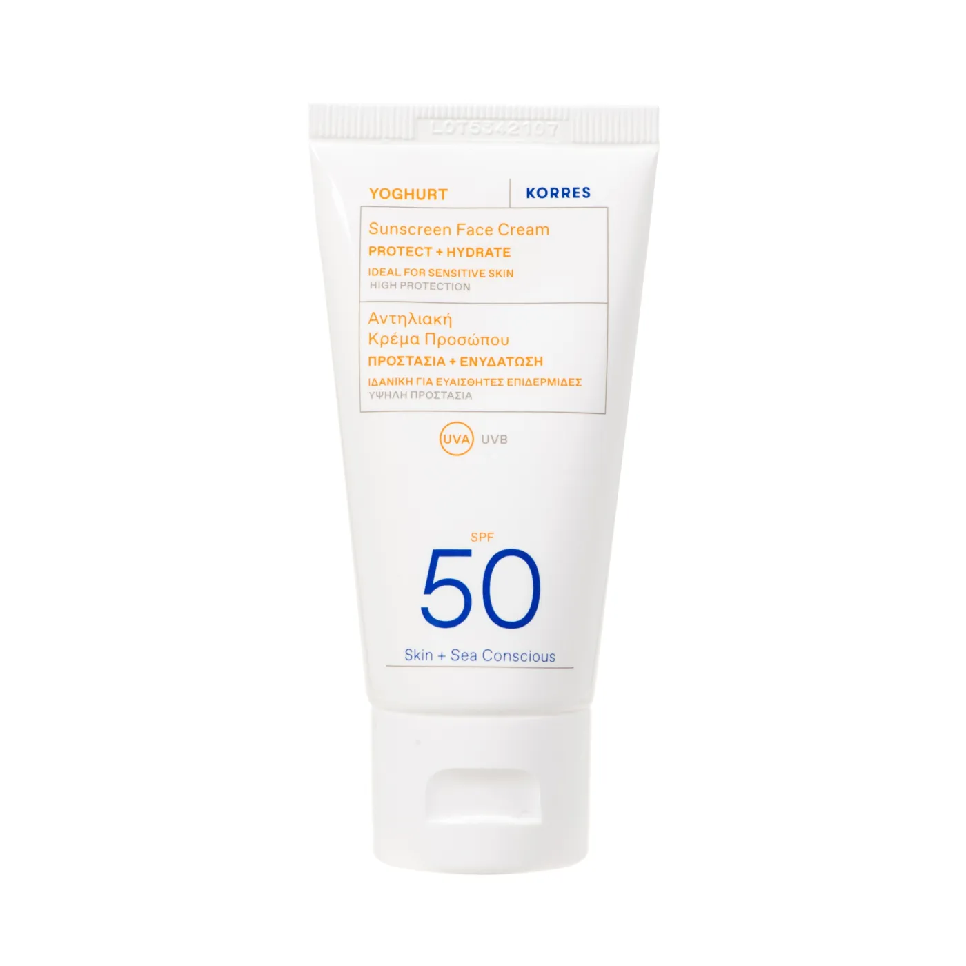 Yoghurt Sonnencreme-Gel für das Gesicht SPF50