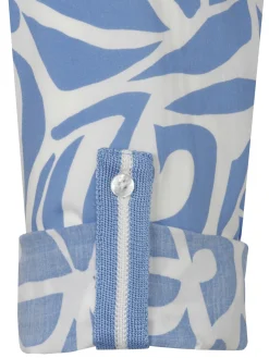 Zarte Viskose-Tunika mit Print Bicolor